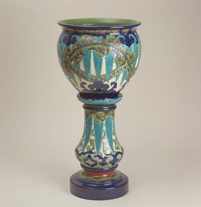 Jardiniere by Burmantofts Pottery, Leeds by English School